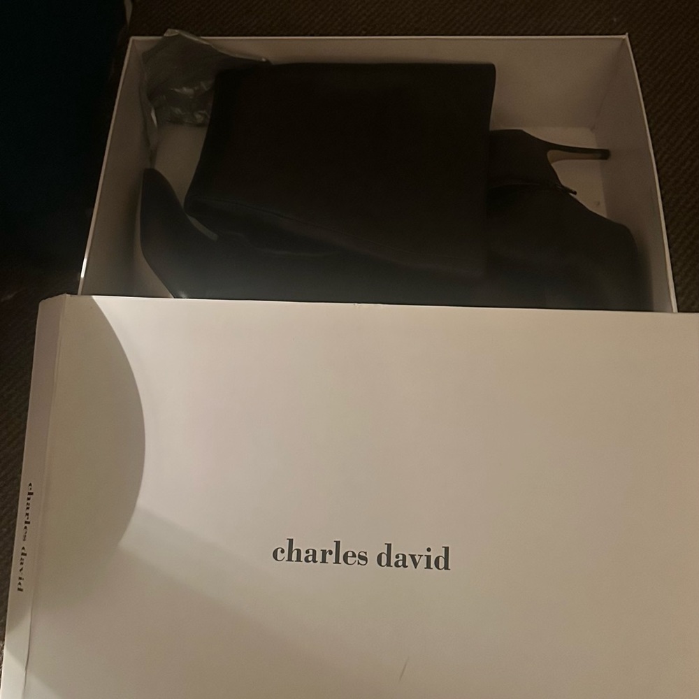 Charles David Elegant Black Boots